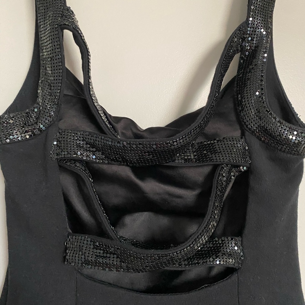 La ROK Black Sequin Cocktail Dress